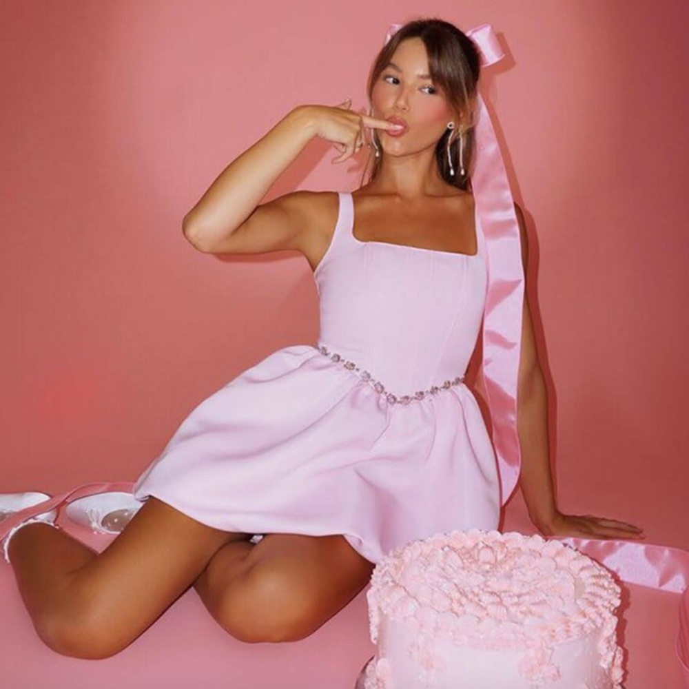 HELLO KITTY x Forever 21 Limited Bubble Hem Crystal Dress